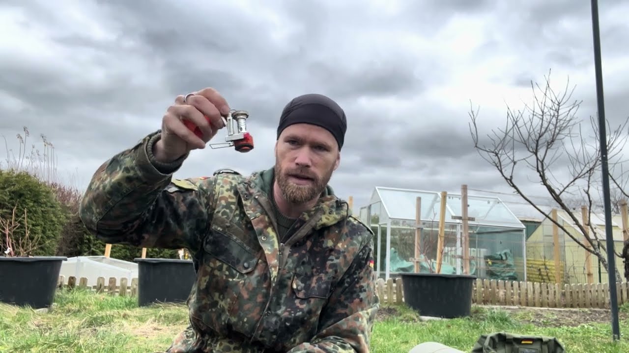 Bushcraft Ausrüstung Anfänger. Ausrüstung beim ersten 24 h Overnighter. Winterübernachtung bei -1