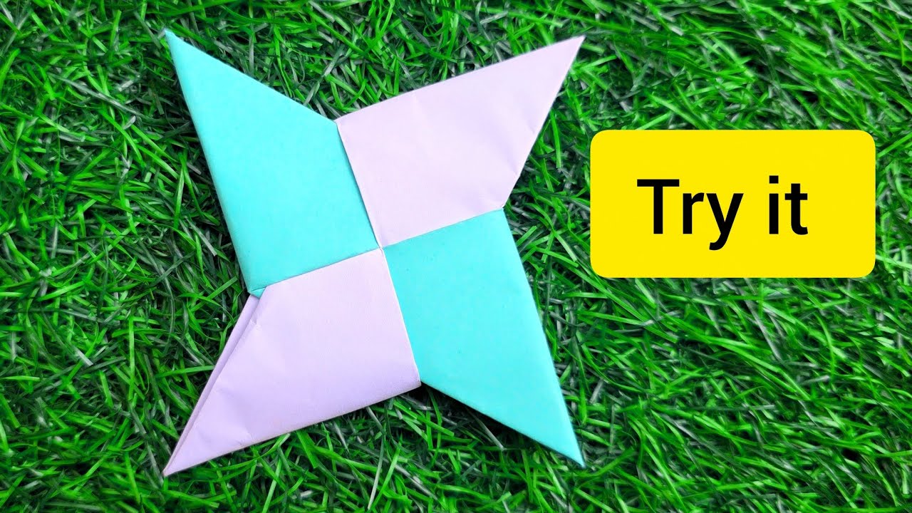 How To Make a Paper Ninja Star (Shuriken) - Origami part-4