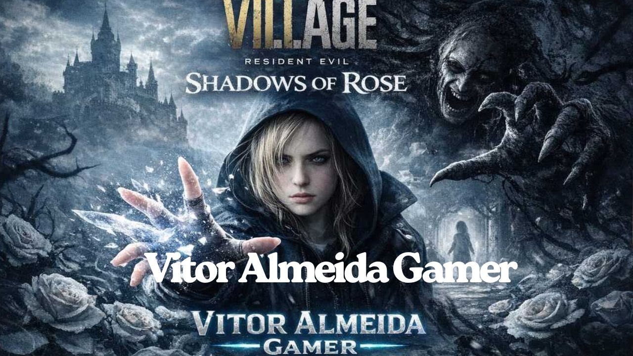 Maratona Resident Evil Village DLC Shadows of Rose  #ResidentEvil #VitorAlmeidaGamer