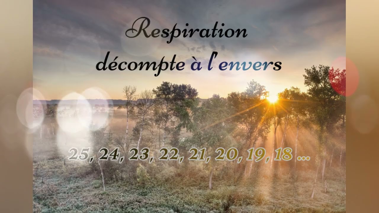 Respiration décompte à l'envers