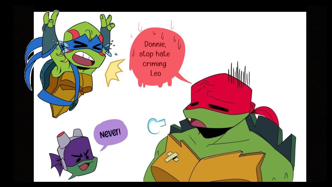 Donnie Stop Hate Criming Leo. | ROTTMNT Comic Dub |