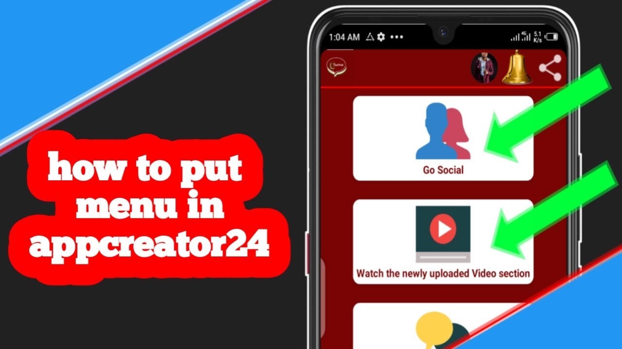 How to put menu in app creator 24 || appcreator24 ads not showing || appcreator24