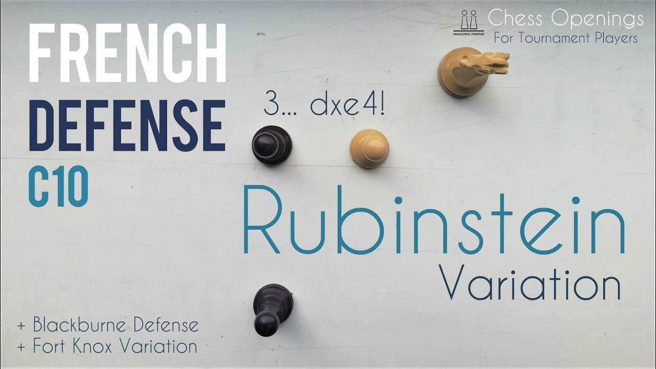 Rubinstein Variation of the French Defense (C10) ⎸Chess Openings