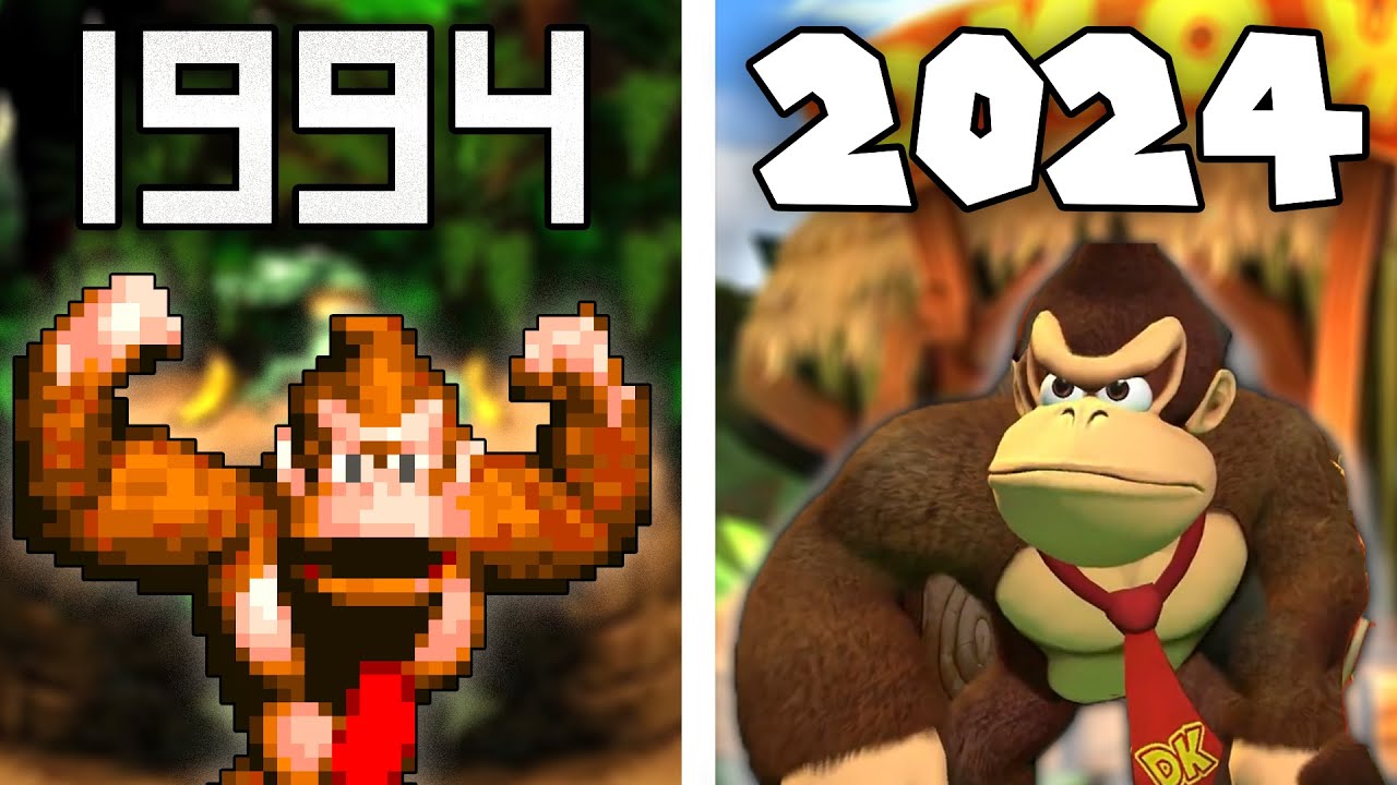 From 1994 to 2024: History of Donkey Kong Country Series [ALL E3 Trailer]