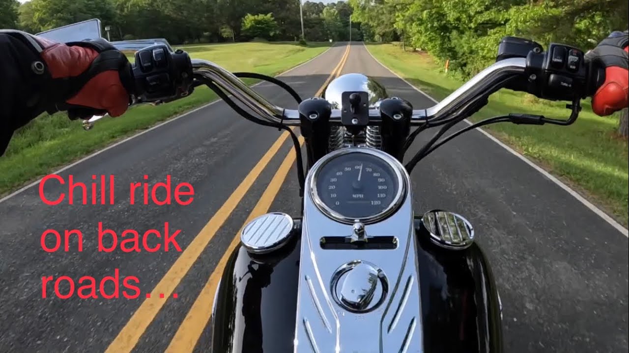 #4. Relaxing ride on a Harley Davidson Bad Boy. Evo engine sound.
