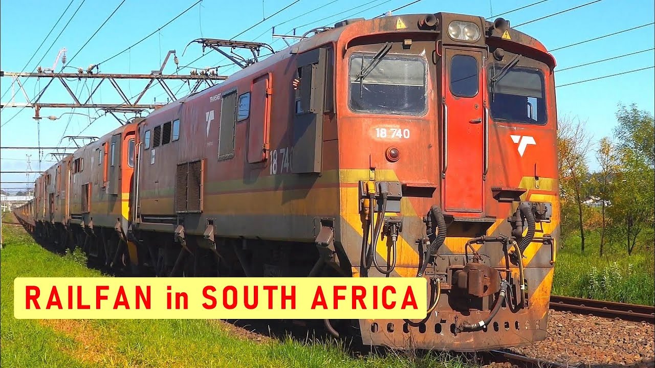 Busy Railway DAY: 7 Trains in 5 Minutes! | TRANSNET Locomotives hard at Work | Train SOUTH AFRICA