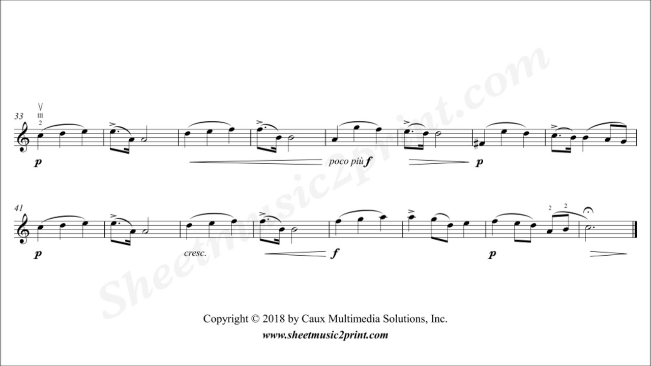 Tchaikovsky : Sweet Dreams, Op. 39, No. 21 - Violin