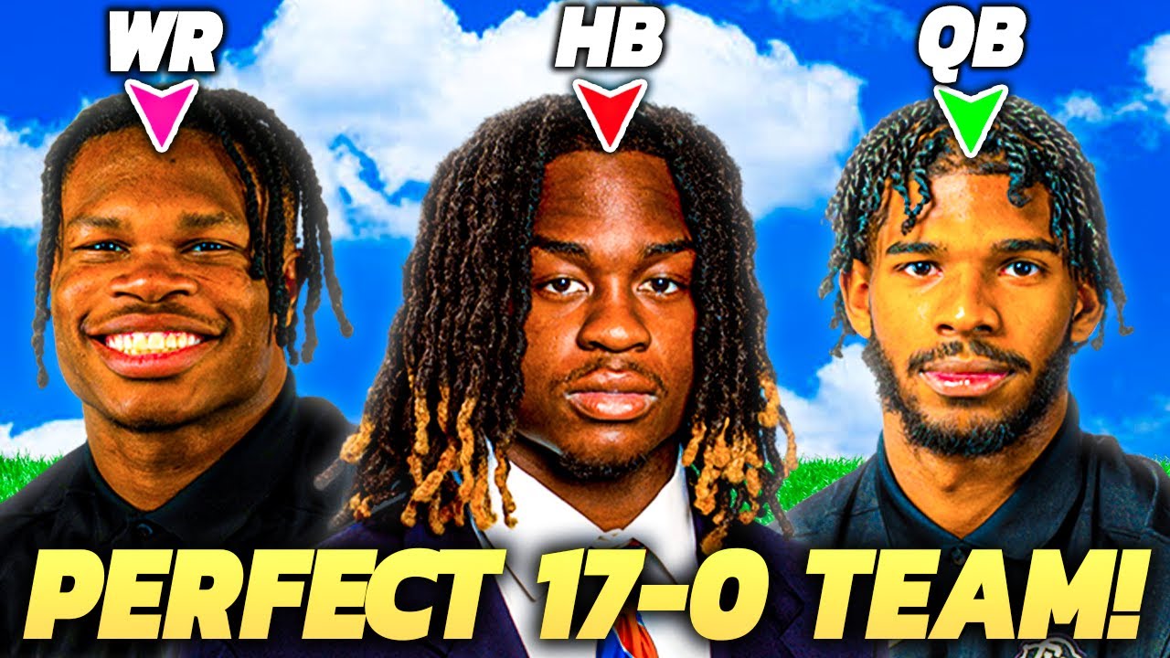 Can I Build a PERFECT 17-0 TEAM in College Football?