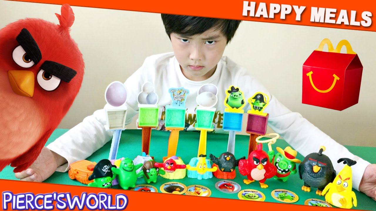 Фильм Angry Birds Happy Meal Toys 2016 | Игрушки для детей