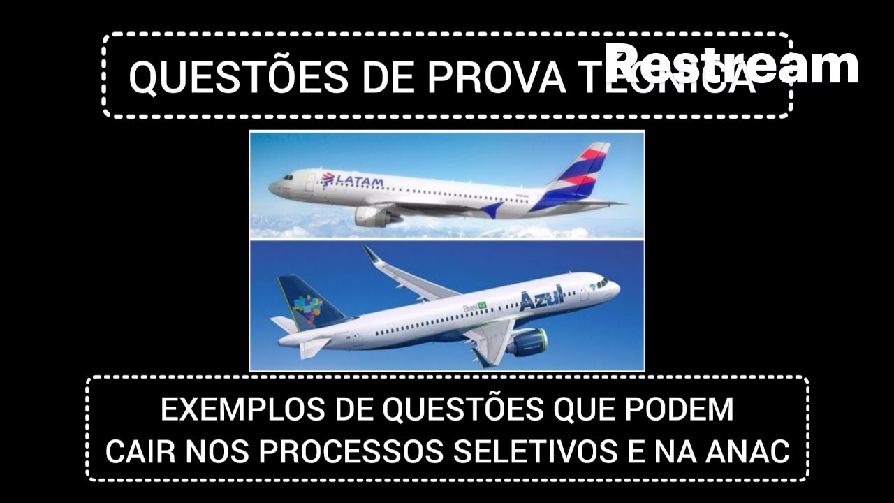 QUESTÕES DE PROVAS TÉCNICAS E ANAC PARA COMISSÁRIOS DE VOO