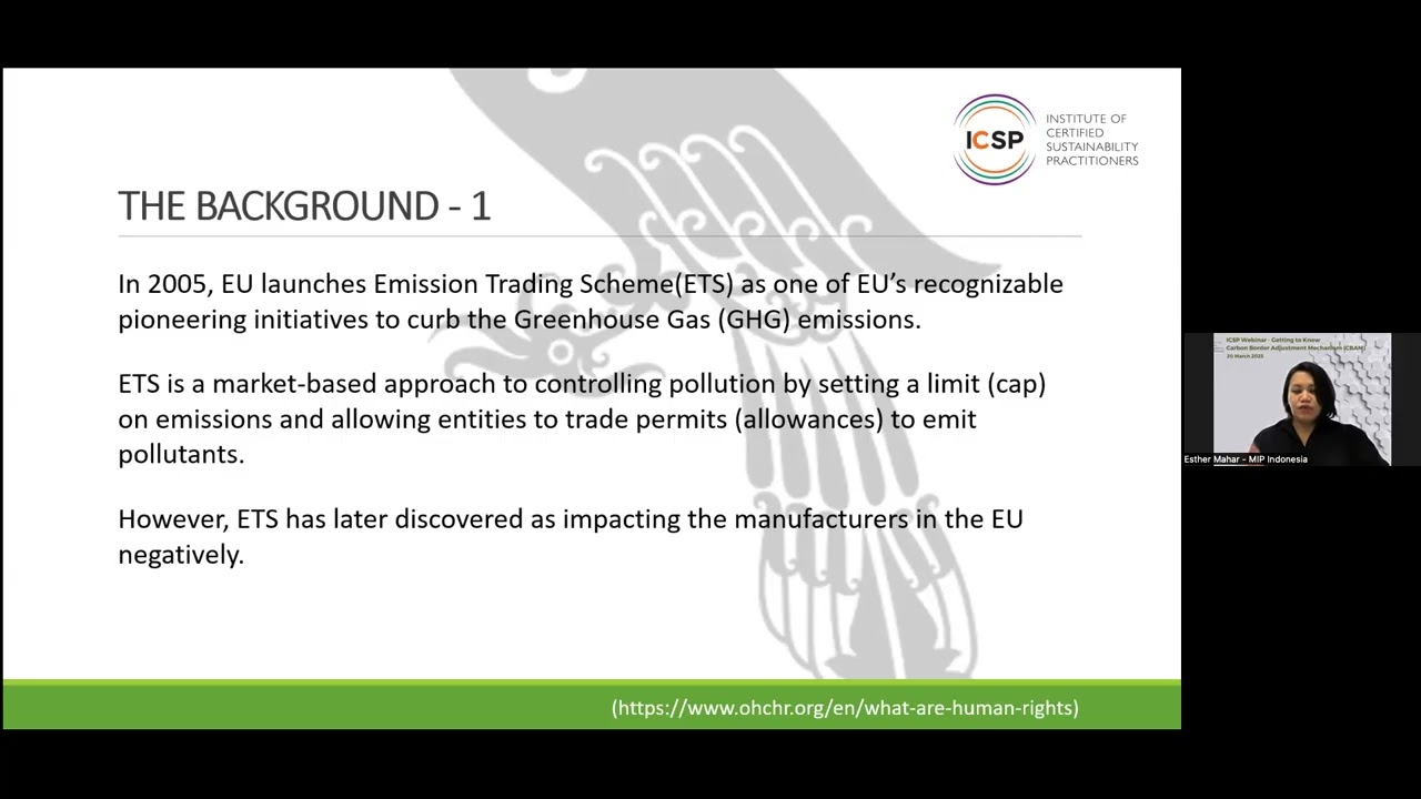 ICSP Webinar_Getting to Know Carbon Border Adjustment Mechanism CBAM