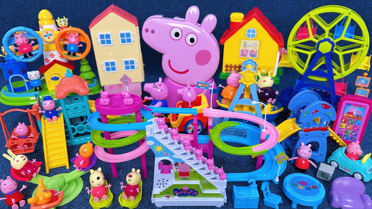 16 Minutes Satisfying with Unboxing Peppa Pig Dream Slide Paradise Toy Set ASMR｜Review Toys