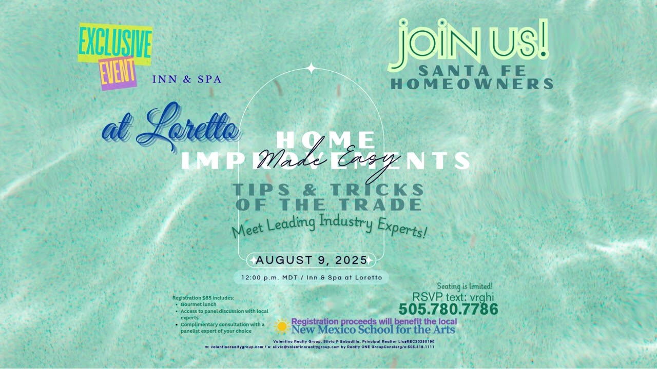 Home Improvements Made Easy; Tips & Tricks of the Trade for Homeowners Aug-9; 12pm/Inn&Span@Loretto