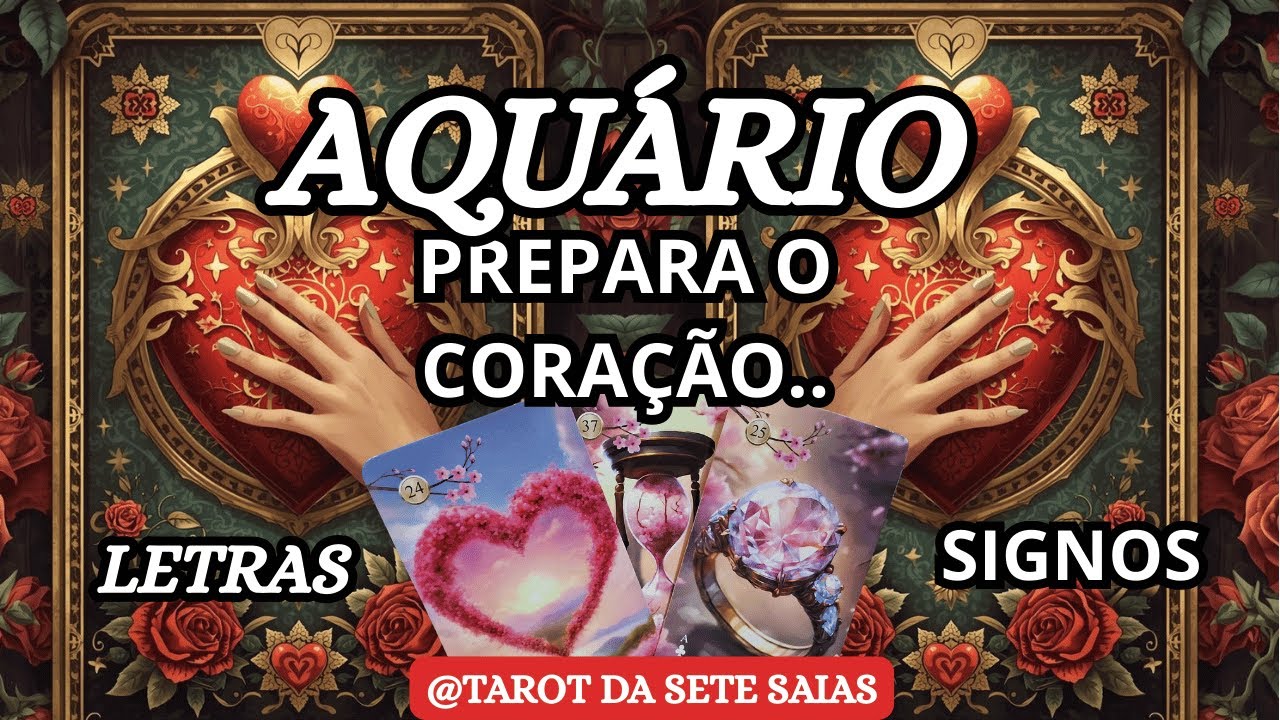 💕AQUÁRIO💞EM POUCOS DIAS ALGUÉM VAI TE PROCURAR...PREPARA O CORAÇÃO...
