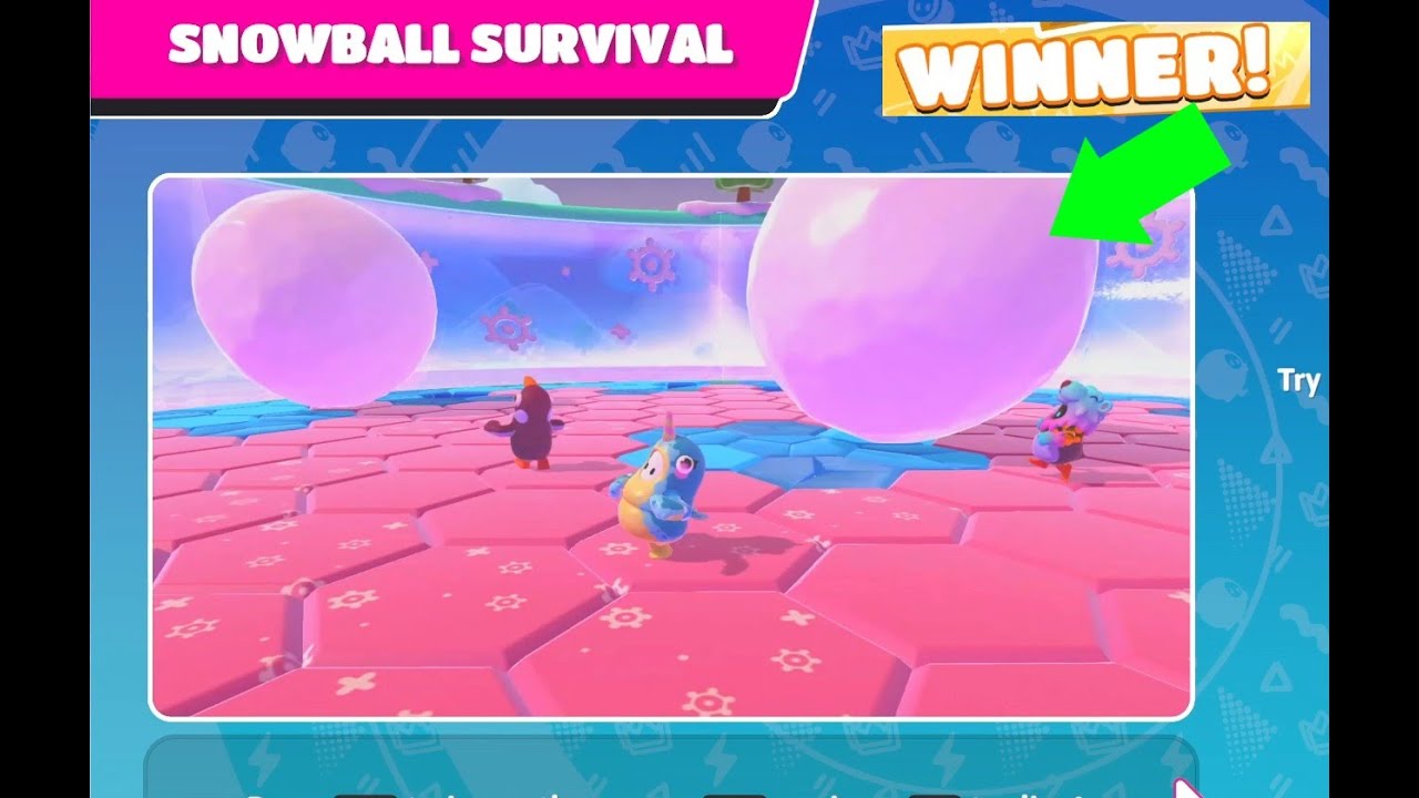 Someone WON FIRST ROUND on snowball survival!