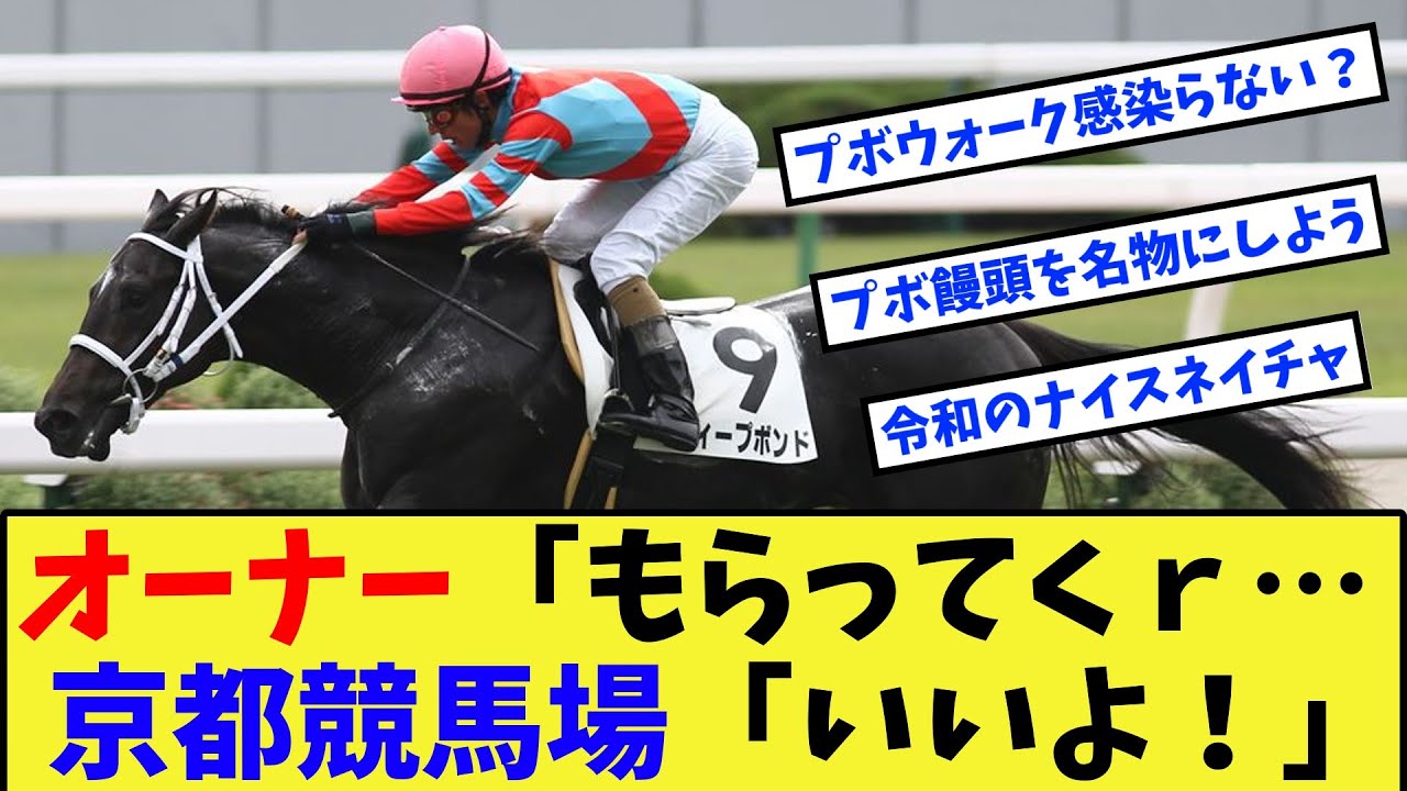 【競馬】【朗報】ディープボンド、京都競馬場に二つ返事で譲り渡された模様に対する反応集【競馬の反応集】