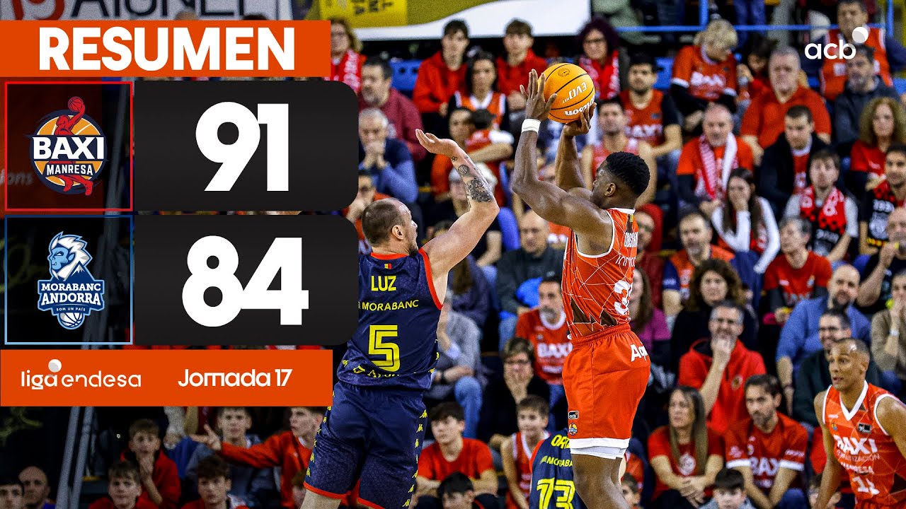 BAXI Manresa - MoraBanc Andorra (91-84) RESUMEN | Liga Endesa 2025-26
