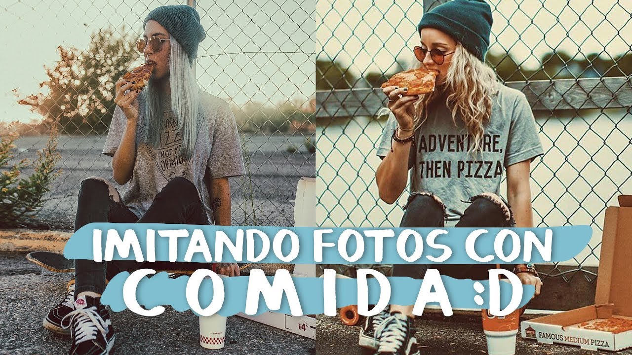 IMITANDO FOTOS TUMBLR CON COMIDA