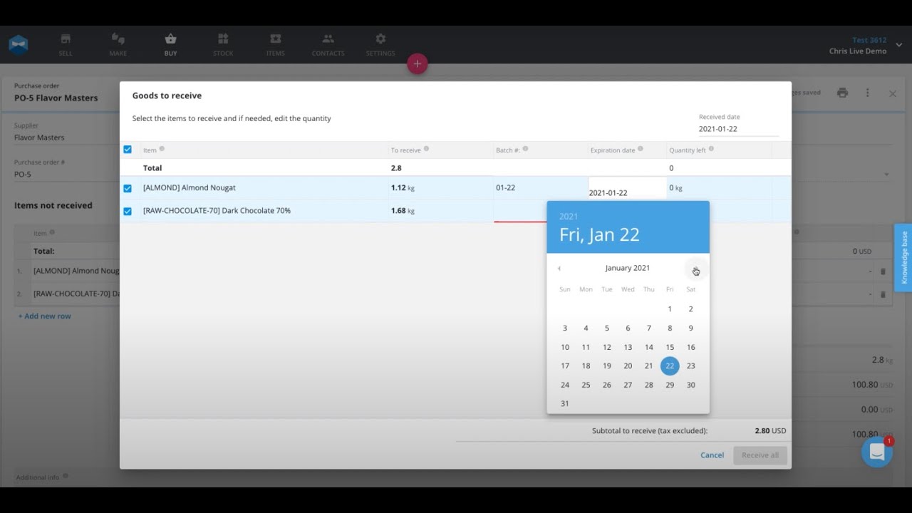 Batch Tracking - Product Traceability, Inventory and Stock Management