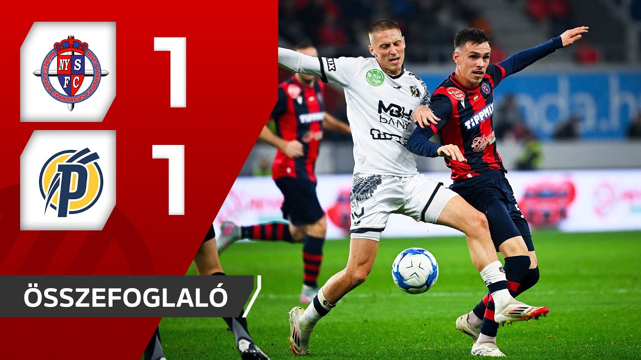 Fizz Liga: Nyíregyháza Spartacus – Puskás Akadémia TC 1–1 | összefoglaló