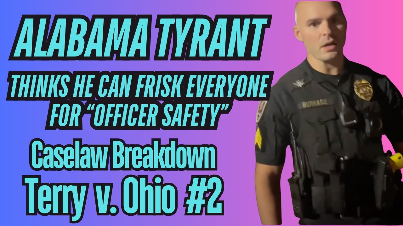 Alabama Cop Violates Handicapped Man's rights for Officer Safety