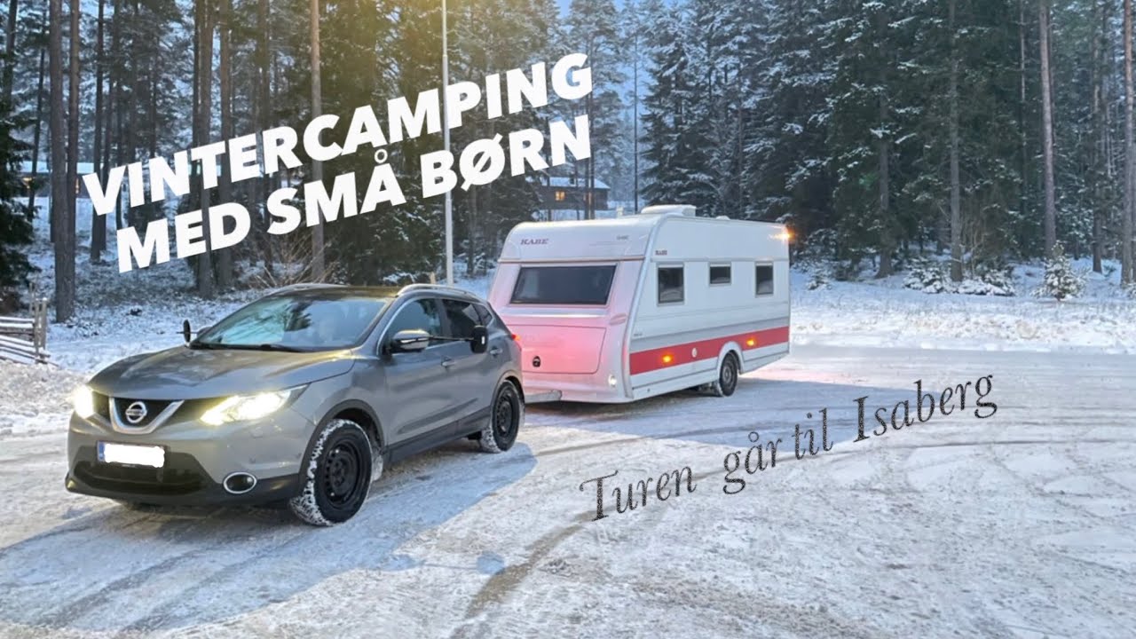 Vintercamping i Sverige med småbørn til Isaberg på ski
