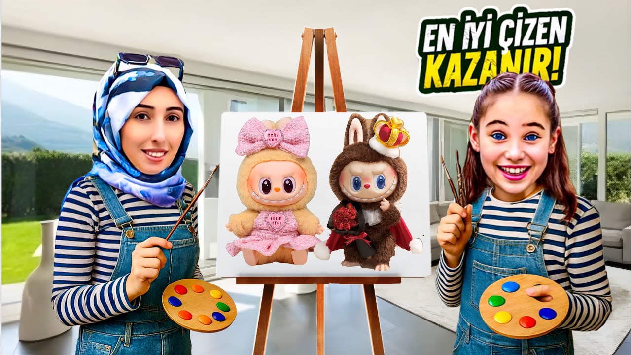 EN İYİ ÇİZEN KAZANIR ELİF SİNEM !! LA BUBU KİM DAHA İYİ ÇİZDİ KİM KAZANDI ?!