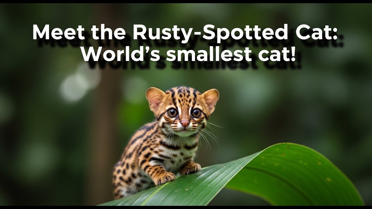 "Meet the Rusty-Spotted Cat: World's smallest cat!"