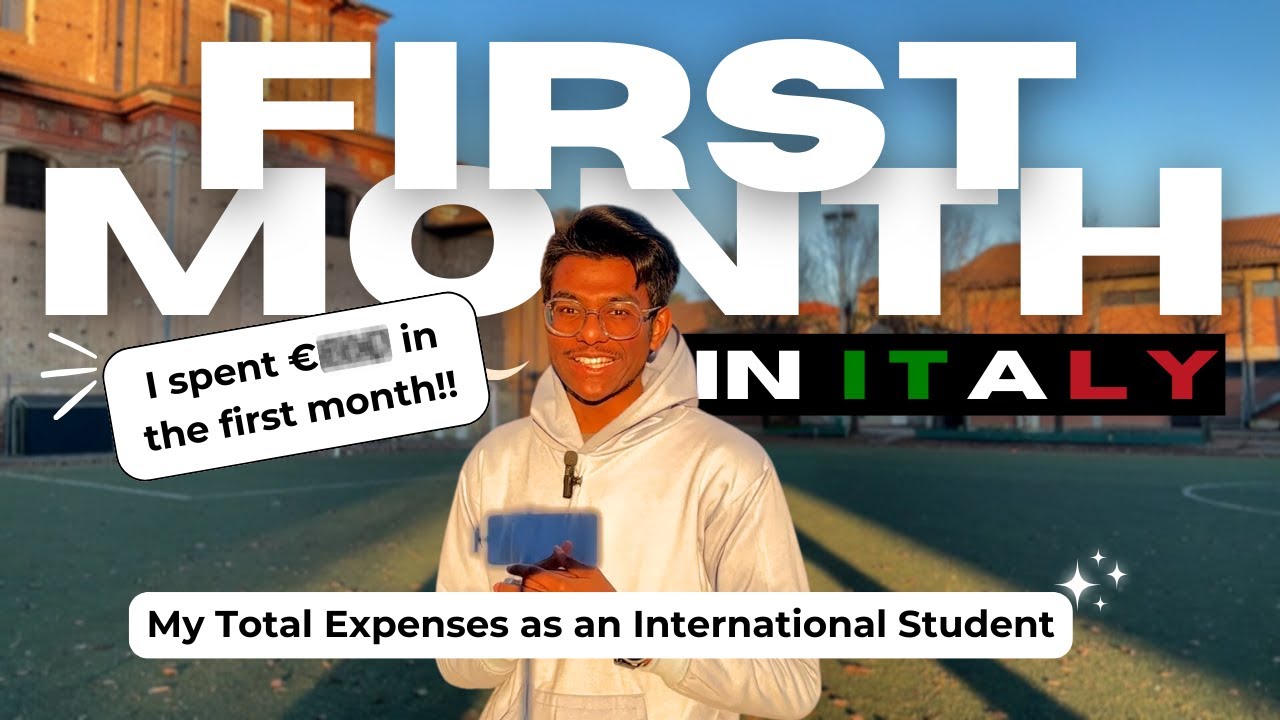 How Much I Spent In My First Month In Italy As An International Student | Cost of Living in Italy