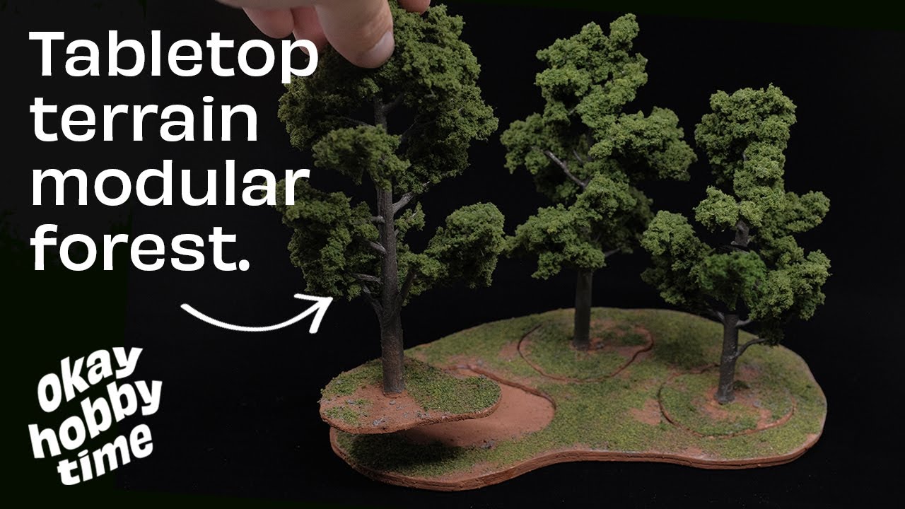 How to make easy wargaming terrain trees with Woodland Scenics!