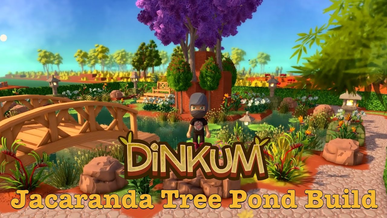 Dinkum Let's Build a Jacaranda Tree Pond