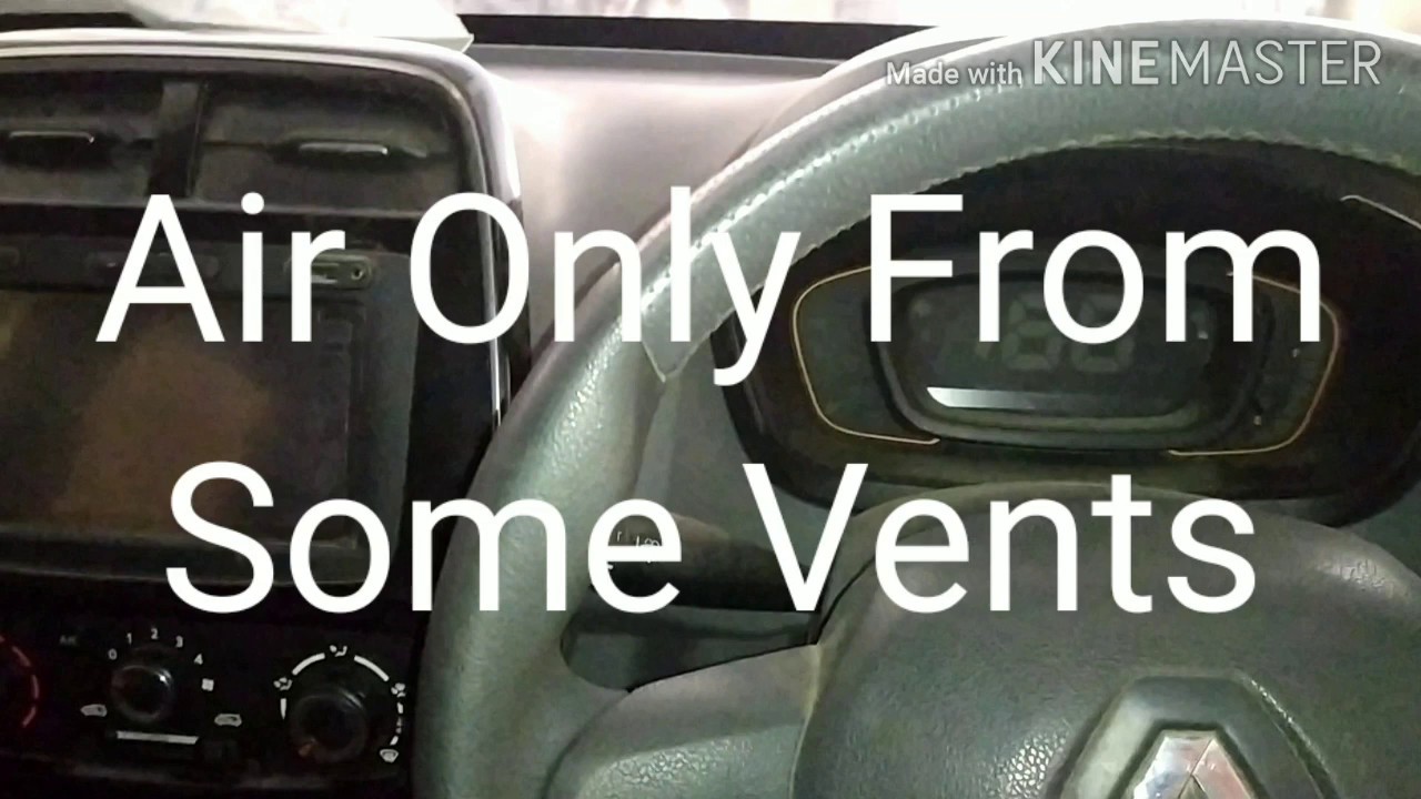 AC vents No Air or Less Air diagnosis.