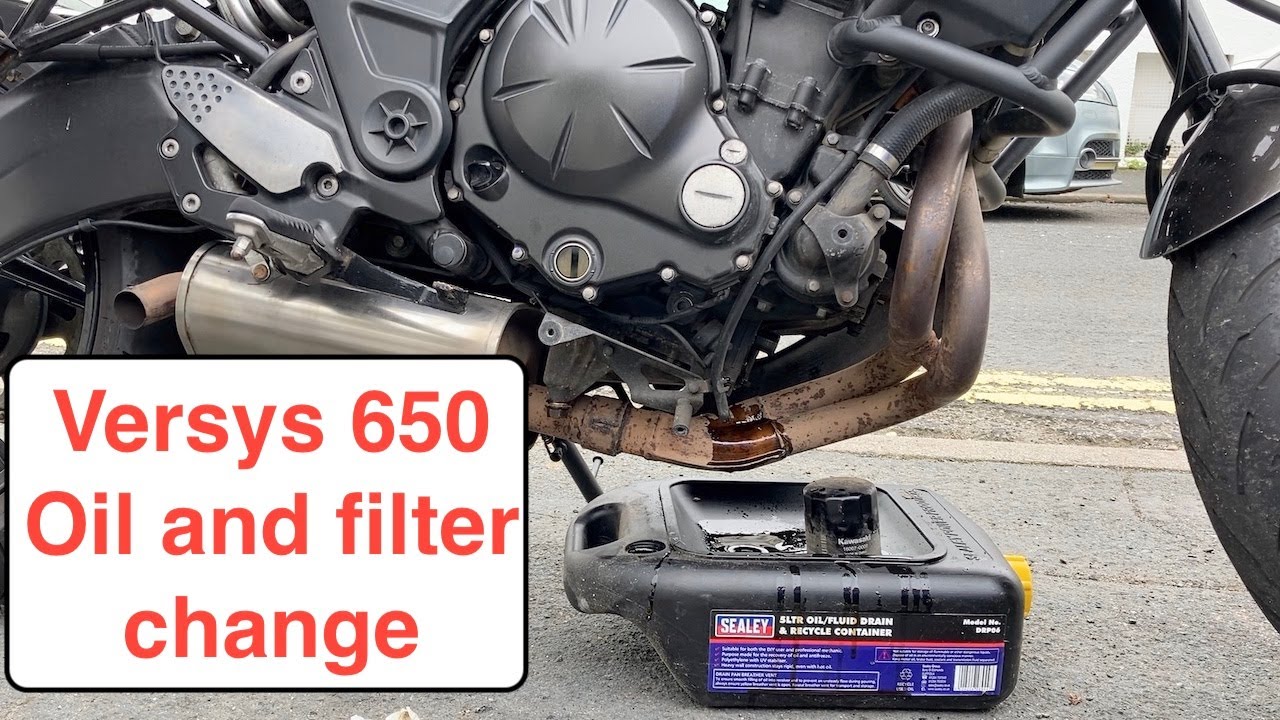 Versys 650 Mk2 2014 oil and filter change