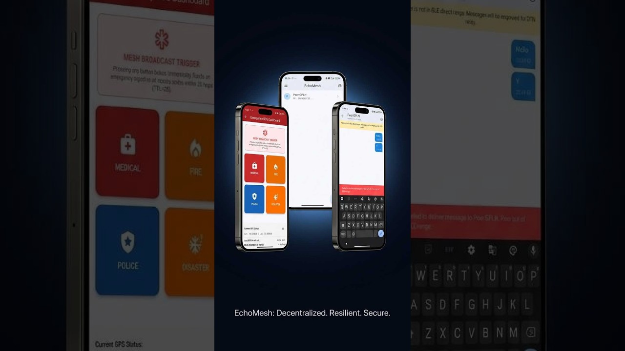 EchoMesh | Offline Emergency Communication Platform | Bluetooth Mesh & Disaster Response