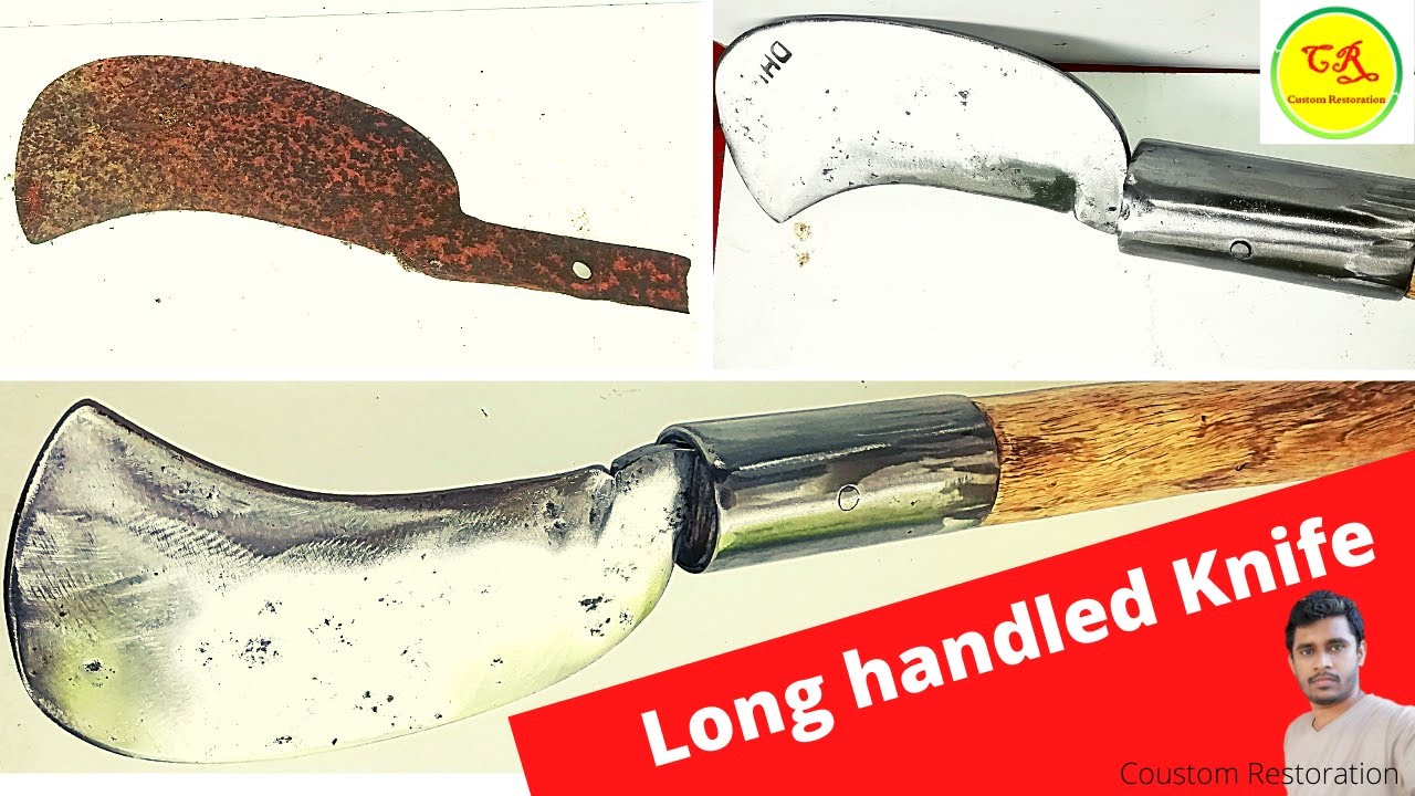 Long-handled knife (Keththa) restoration. Made in Sri Lanka (DHI) production