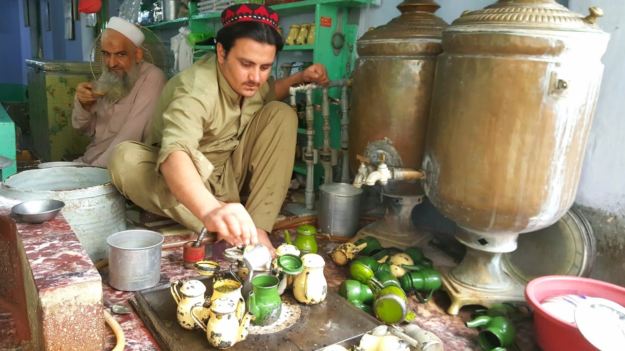 Peshawari Qehwa - Qissa Khwani Bazar Peshawar | Peshawari Green Tea | Peshawari Kahwa (Kehwa) | Kawa