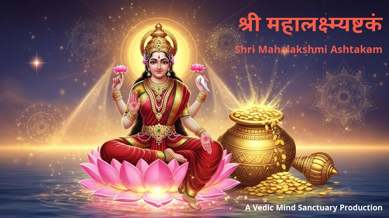 ॐ Mahalakshmi Ashtakam | श्री महालक्ष्मी अष्टकमं | Powerful Lakshmi Stotram for Wealth & Prosperity