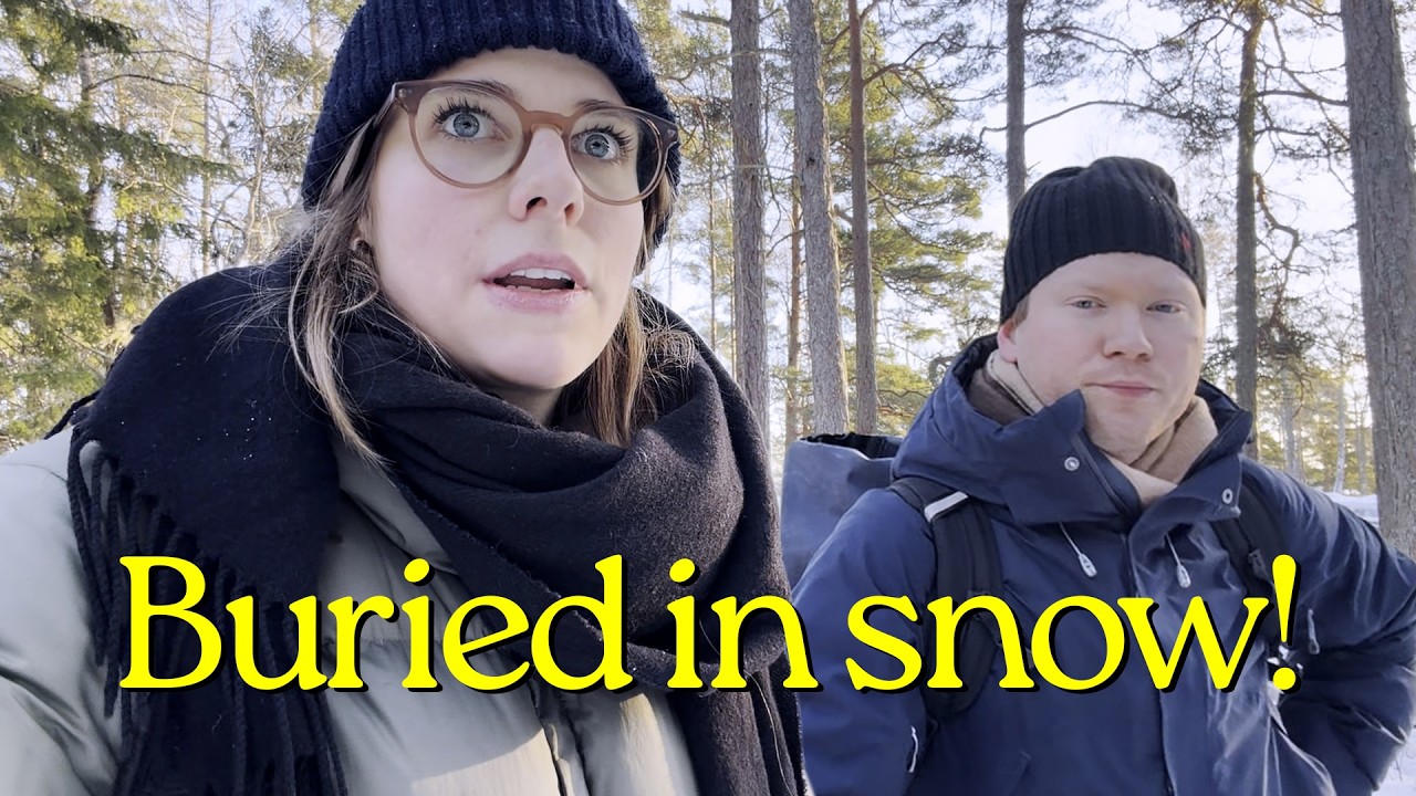 Winter Check on Our Remote Cabin Build – Are Our Materials OK? (episode. 9)