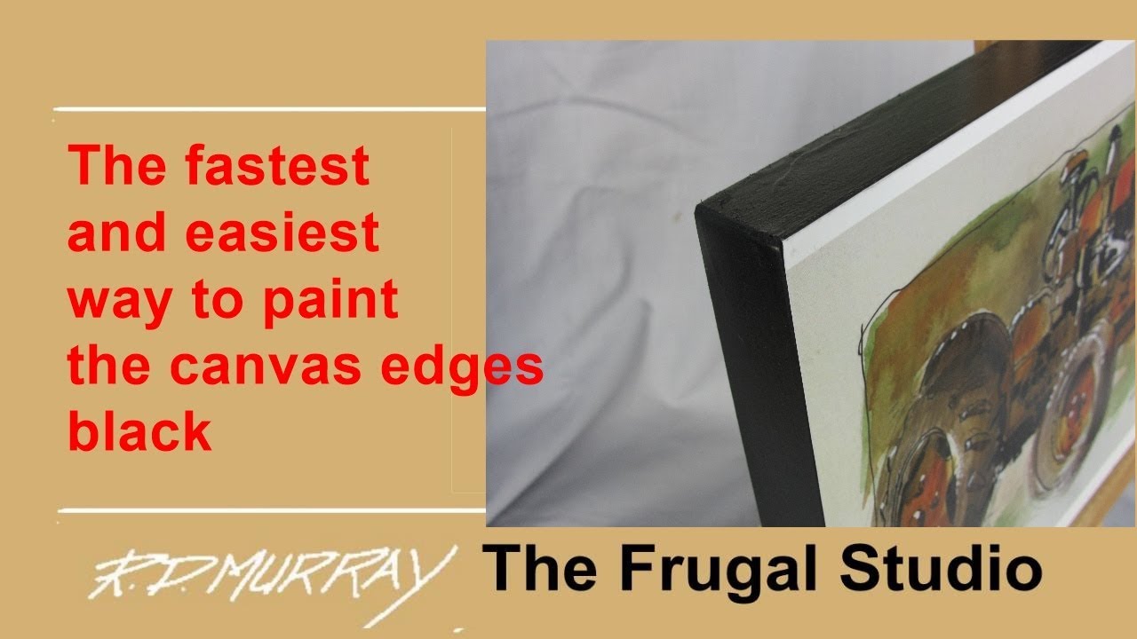 painting the canvas edges black