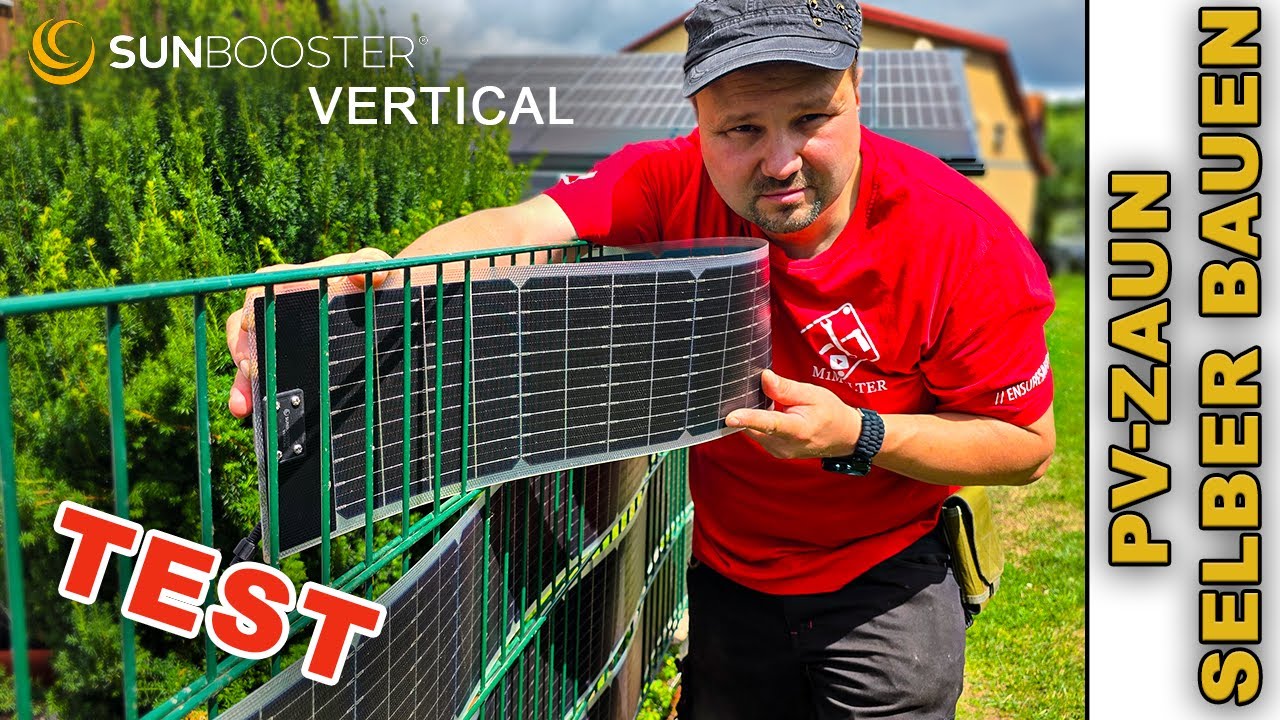 PV-Zaun selber bauen | Sunbooster VERTICAL | Der Test und eure Fragen beantwortet.