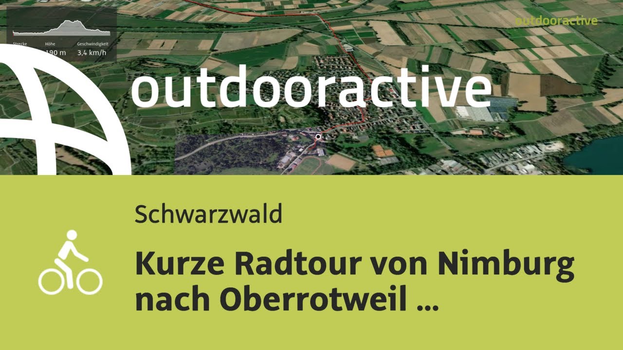 Flyover-Video: Kurze Radtour von Nimburg nach Oberrotweil &uuml;ber Eichstetten ...