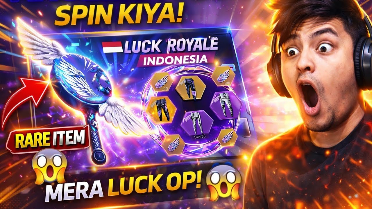 Angelic Pan Spin Kiya Indonesia Server Mein | Mera Luck OP Free Fire 😱🔥