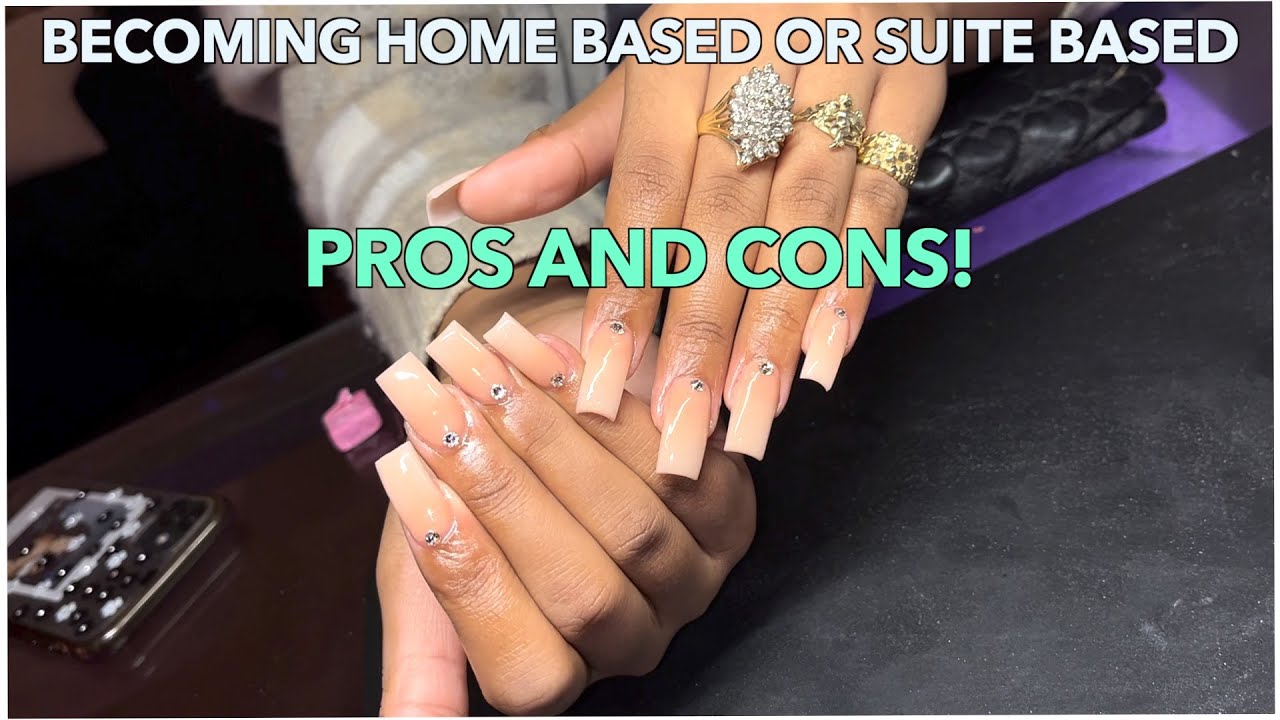 NAIL TECH SETUP! SUITE BASED OR HOME BASED?!| ACRYLIC OMBRE NAILS