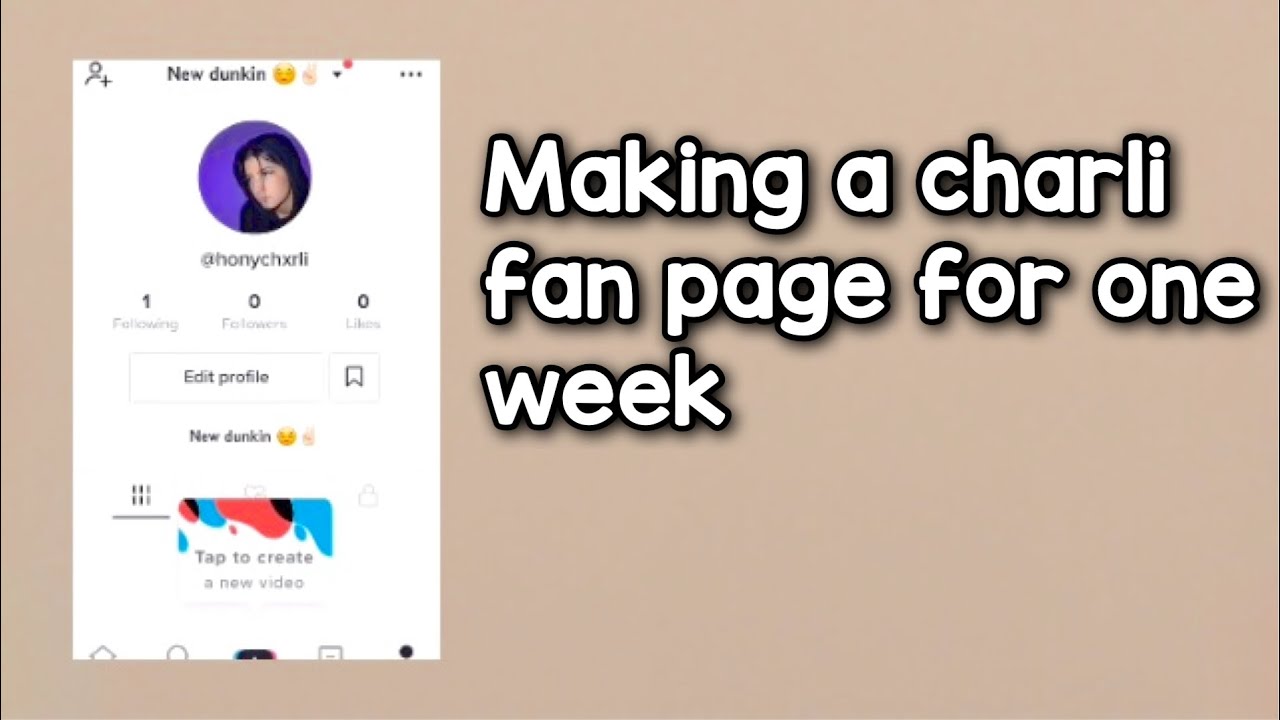 Making a Charli fan page for a week and seeing how much I gain