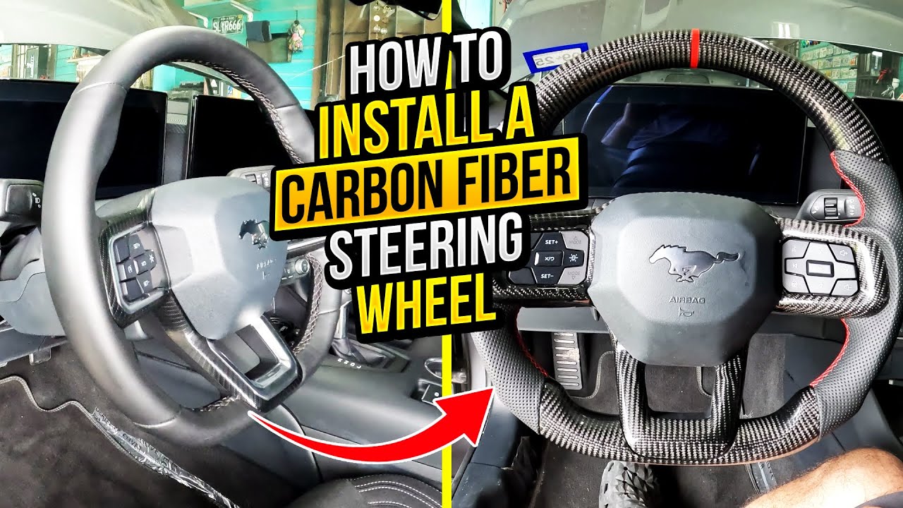 How To Install A Vicrez Carbon Fiber Steering Wheel (2024 Ford Mustang)