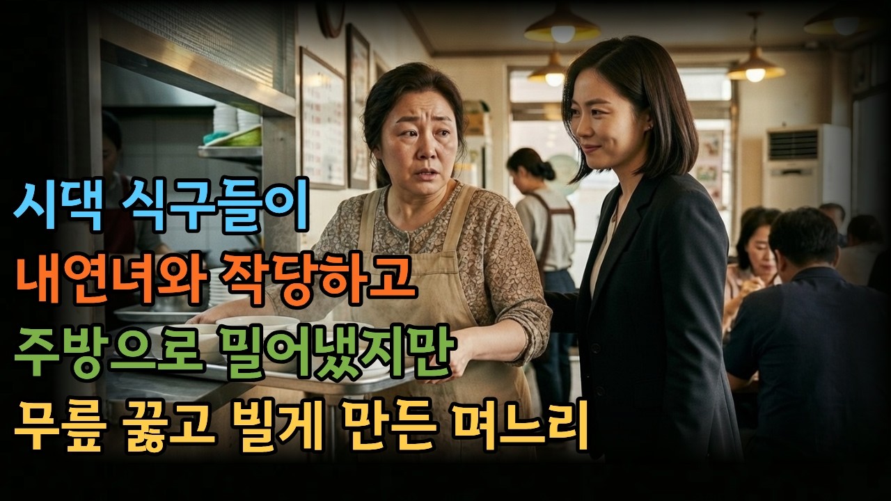 시댁식구들이 내연녀와 작당하고 밀어냈지만 무릎꿇게 만든 며느리