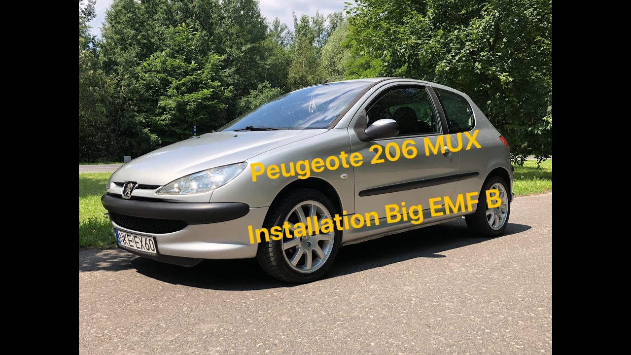 Peugeot 206 MUX Installation Big EMF B modification - komputer pokładowy modyfikacje.