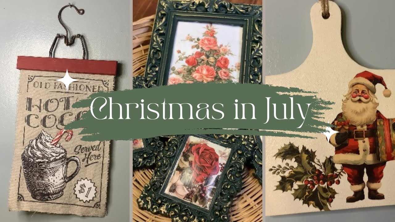 DIY Home Decor / Christmas in July Thrift Flips