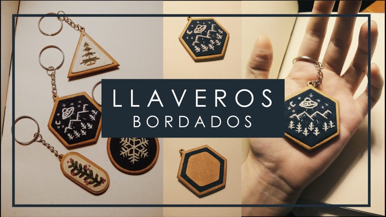 TUTORIAL - LLAVEROS BORDADOS
