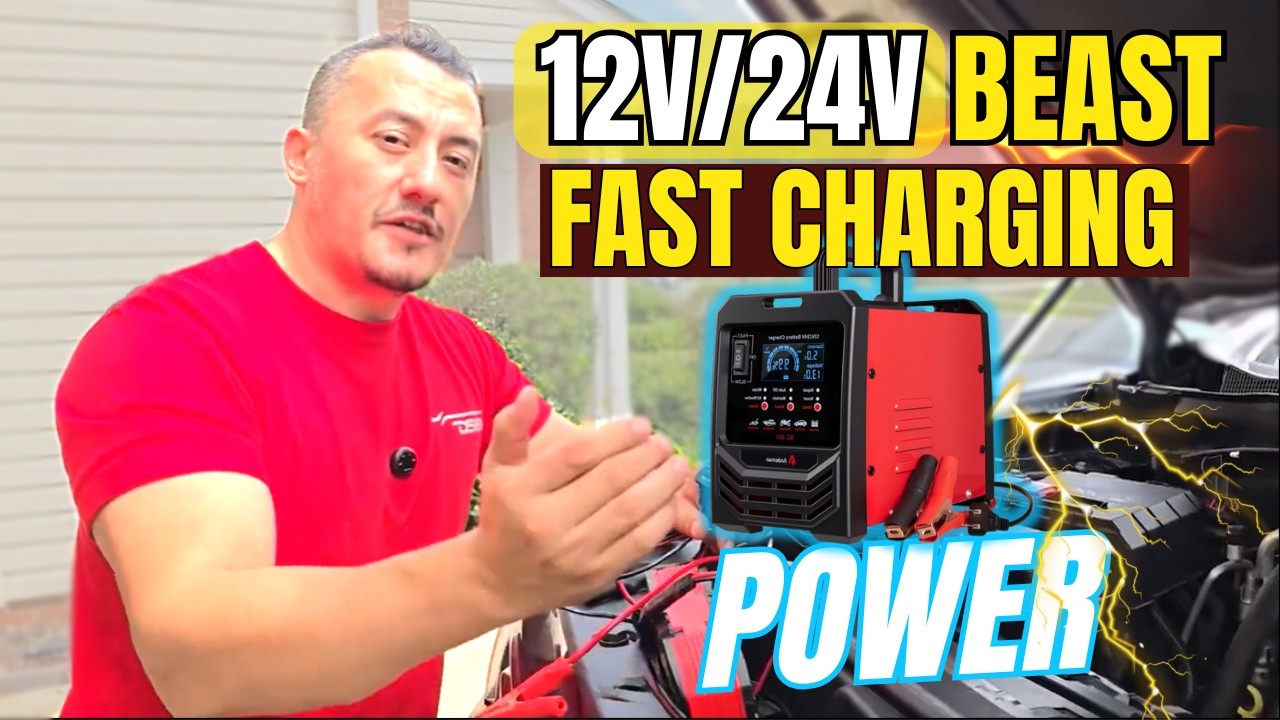 12V/24V Car Battery Charger Heavy Duty &ndash; Unboxing & Performance Test!